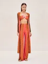 Alexis Retti Robe In Orange Multi