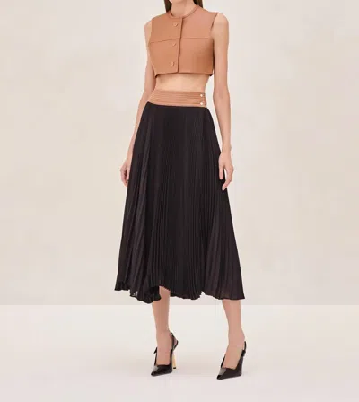 Alexis Revel Top In Brown In Saddle