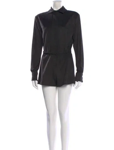 Pre-owned Alexis Romper In Black