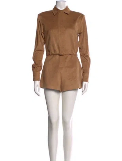 Pre-owned Alexis Romper In Brown
