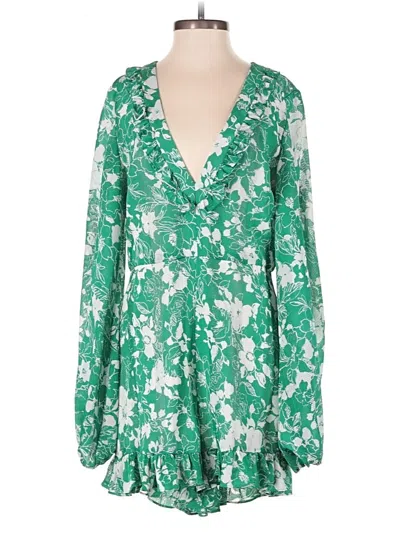 Pre-owned Alexis Romper In Green