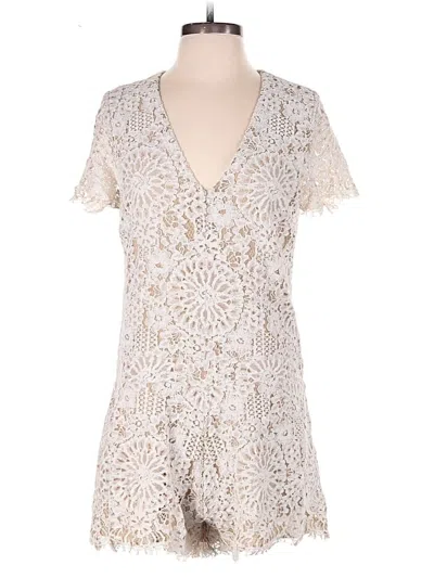 Pre-owned Alexis Romper In Ivory