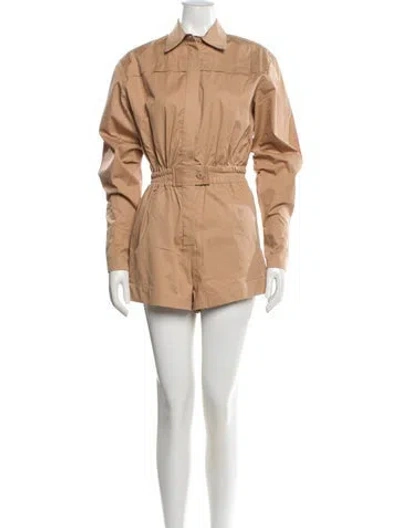 Pre-owned Alexis Romper In Neutral