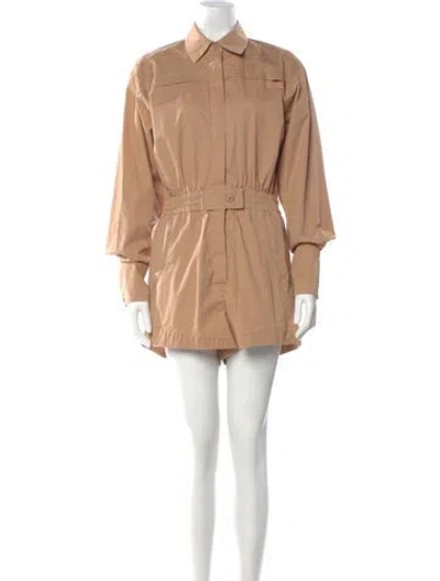 Pre-owned Alexis Romper In Neutral