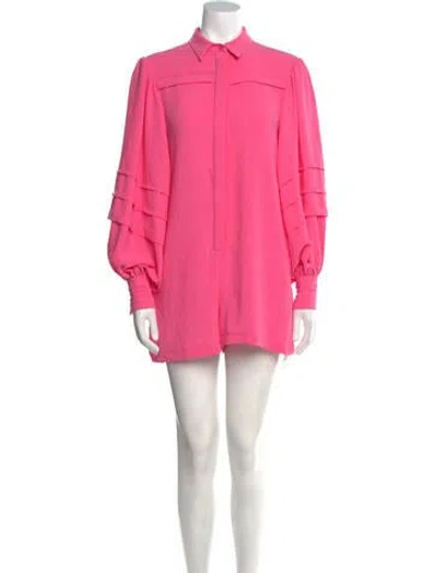 Pre-owned Alexis Romper In Pink