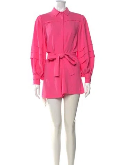Pre-owned Alexis Romper In Pink