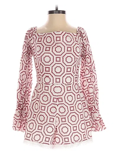 Pre-owned Alexis Romper In Red