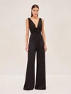 Alexis Sare Knot-detail Jumpsuit In Noir