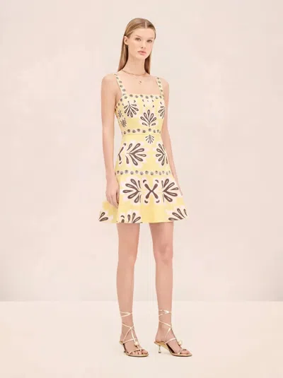 Alexis Saverine Dress In Yellow
