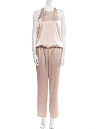 Pre-owned Alexis Scoop Neck Jumpsuit W/ Tags In Neutral