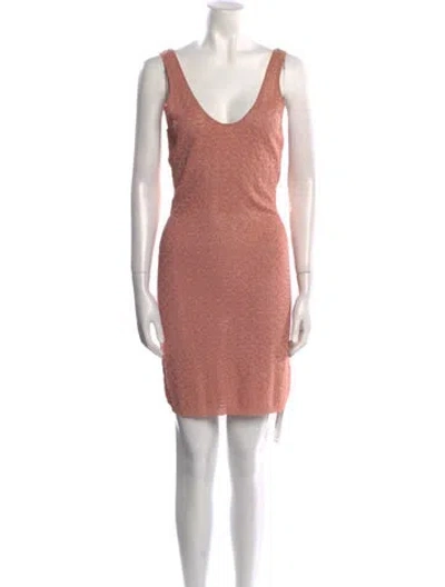 Pre-owned Alexis Scoop Neck Mini Dress