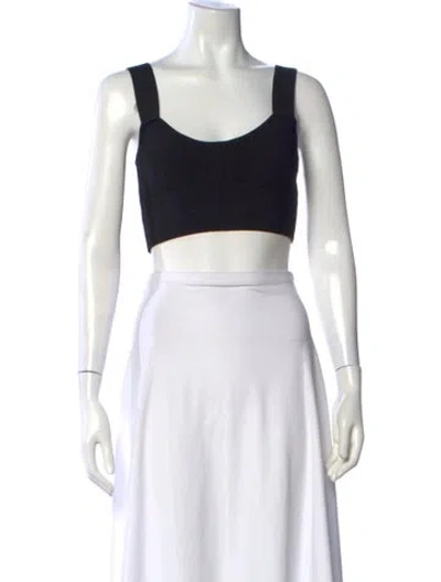 Pre-owned Alexis Scoop Neck Sleeveless Crop Top W/ Tags In White