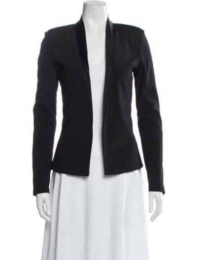 Pre-owned Alexis Silk Blazer In Gray