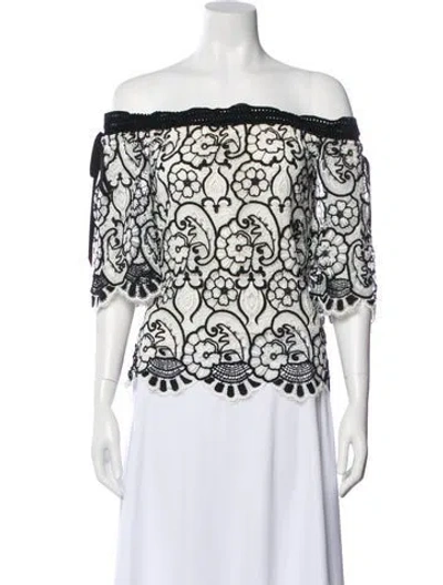 Pre-owned Alexis Silk Floral Print Blouse In Multi