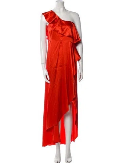 Pre-owned Alexis Silk Long Dress W/ Tags In Orange