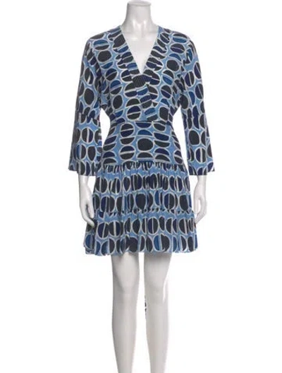 Pre-owned Alexis Silk Mini Dress In Multi