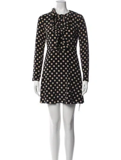Pre-owned Alexis Silk Mini Dress In Multicolor