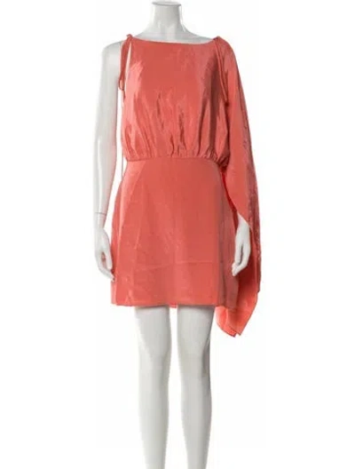 Pre-owned Alexis Silk Mini Dress In Pink