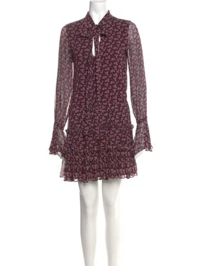 Pre-owned Alexis Silk Mini Dress In Pink