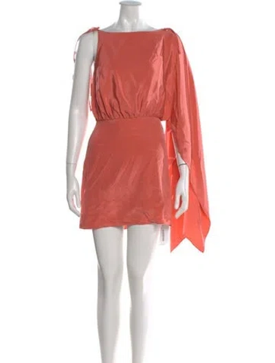 Pre-owned Alexis Silk Mini Dress In Pink