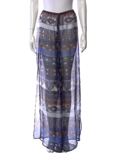 Pre-owned Alexis Silk Pants W/ Tags In Blue