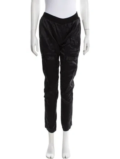 Pre-owned Alexis Silk Skinny Leg Pants In Black