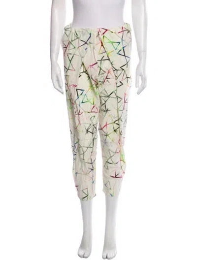 Pre-owned Alexis Silk Skinny Leg Pants In Neutral