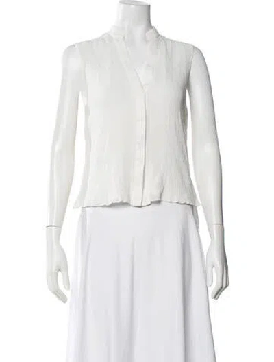 Pre-owned Alexis Silk Sleeveless Blouse In Neutral