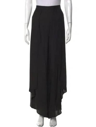 Pre-owned Alexis Silk Wide Leg Pants In Black