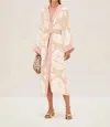 Alexis Silman Robe Dress In Pearl