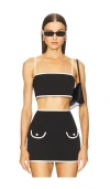 Alexis Simi Cropped Cotton Top