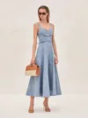 Alexis Sirene Sweetheart Neckline Dress In Stone Blue In Stone Blue