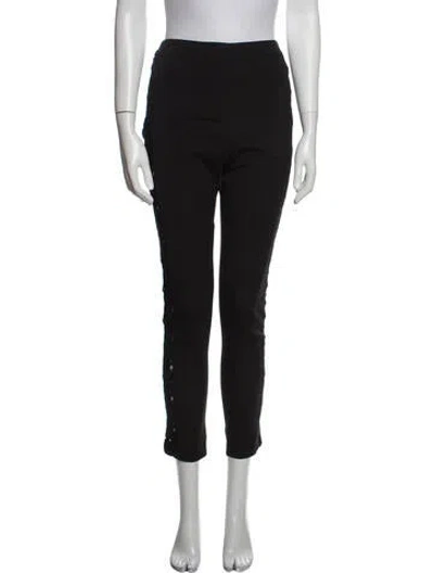 Pre-owned Alexis Skinny Leg Pants In Black
