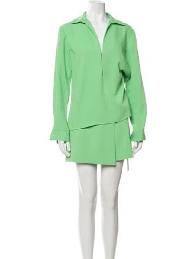 Pre-owned Alexis Skirt Set In Green