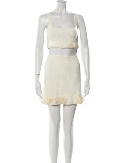 Pre-owned Alexis Skirt Set W/ Tags In White