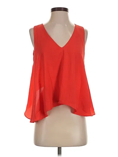 Pre-owned Alexis Sleeveless Blouse In Red