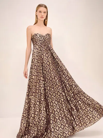 Alexis Soleil Dress In Brown