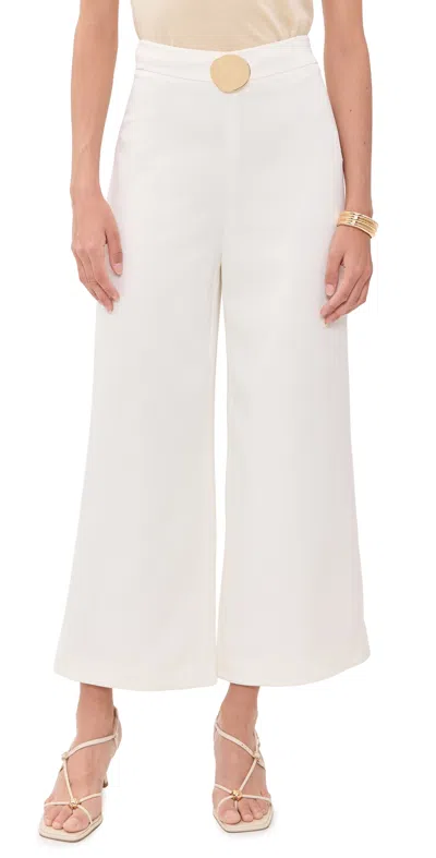 Alexis Spargi Pants Ivory In White