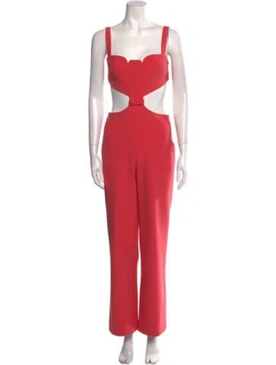 Pre-owned Alexis Square Neckline Jumpsuit W/ Tags In Pink