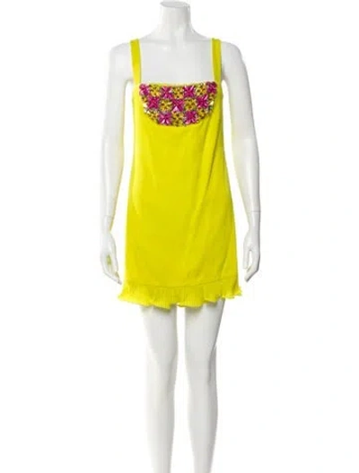 Pre-owned Alexis Square Neckline Mini Dress