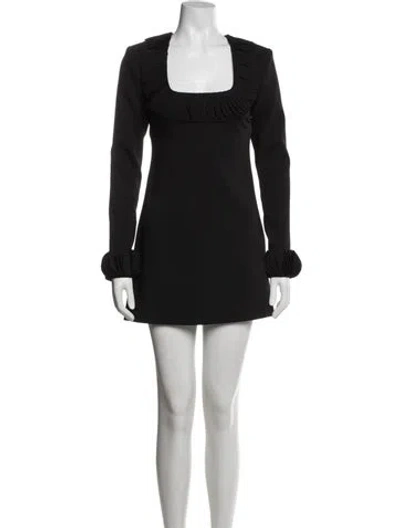 Pre-owned Alexis Square Neckline Mini Dress W/ Tags In Blue