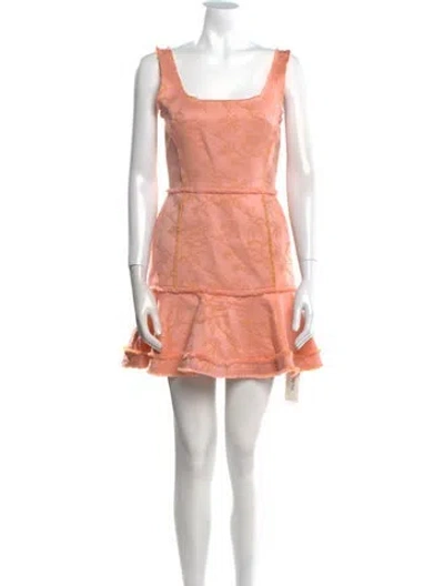 Pre-owned Alexis Square Neckline Mini Dress W/ Tags In Pink