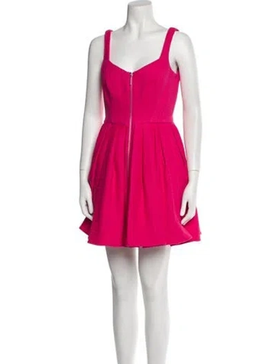 Pre-owned Alexis Square Neckline Mini Dress W/ Tags In Pink