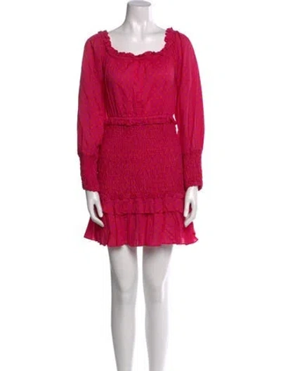 Pre-owned Alexis Square Neckline Mini Dress W/ Tags In Pink