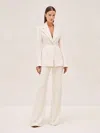 Alexis Stevi Pants In Ivory Brocade