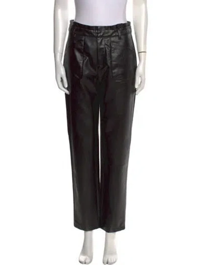 Pre-owned Alexis Straight Leg Pants In Black