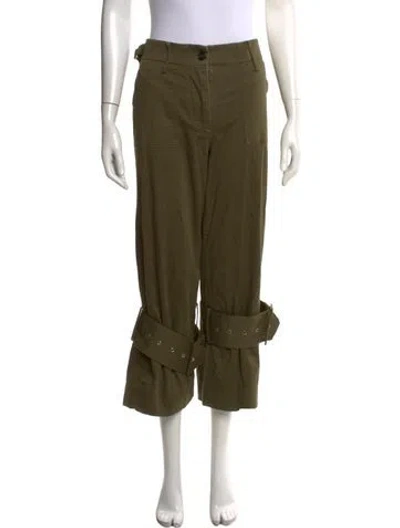 Pre-owned Alexis Straight Leg Pants In Green