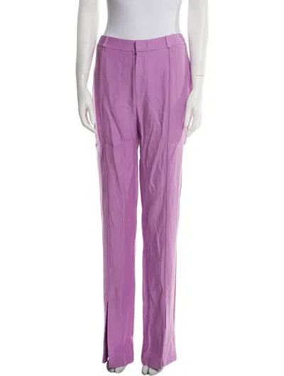 Pre-owned Alexis Straight Leg Pants In Purple