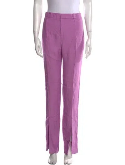 Pre-owned Alexis Straight Leg Pants In Purple