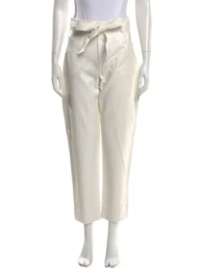 Pre-owned Alexis Straight Leg Pants In White